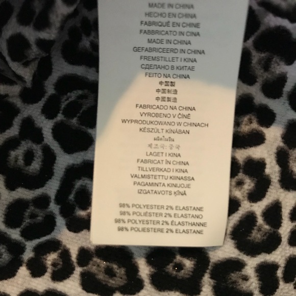 Michael Kors snow leopard blouse - Picture 7 of 8
